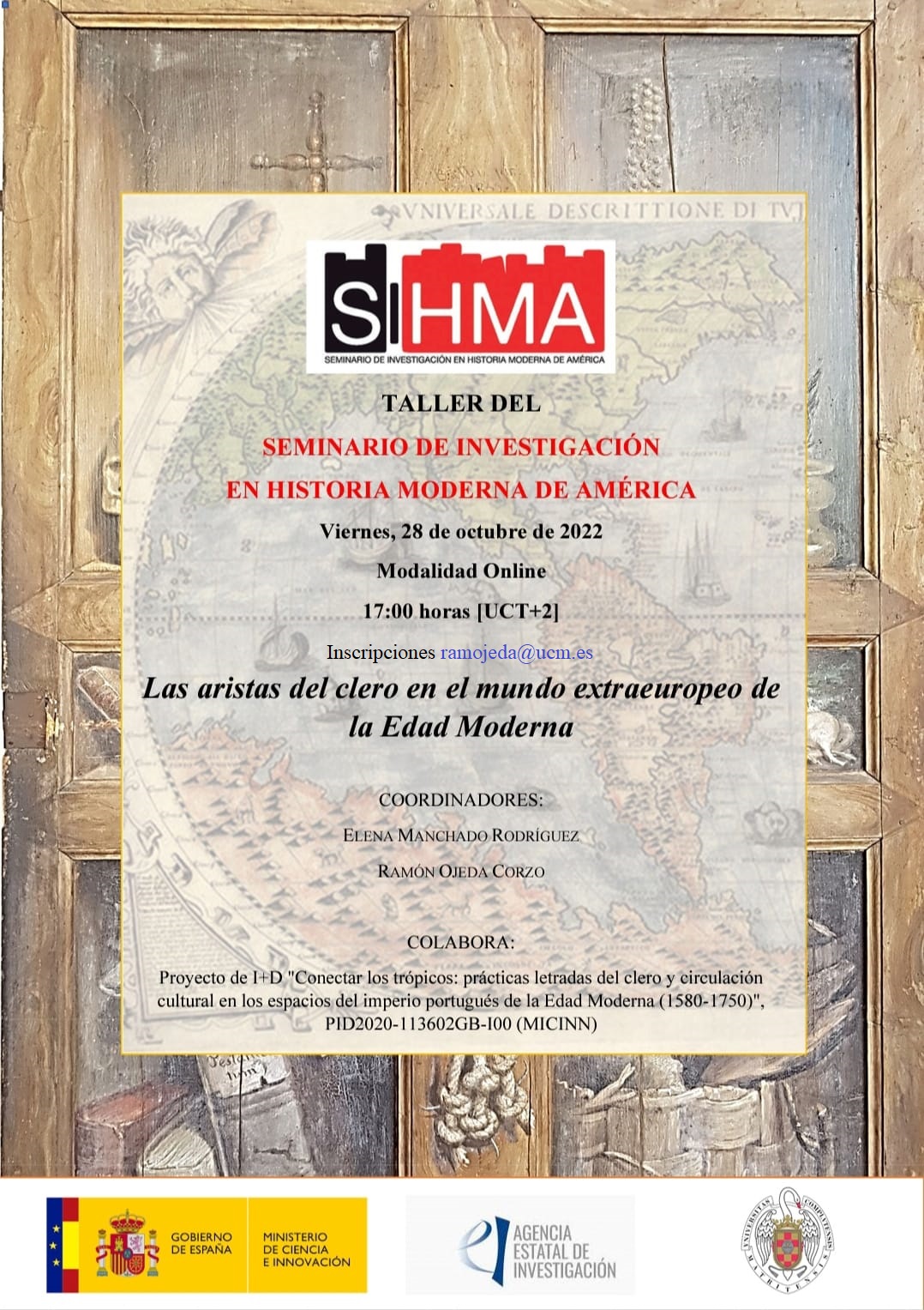 Taller del Seminario de Investigación en Historia Moderna de América - 28.10.2022